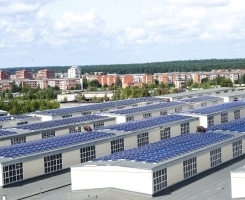 Installation of solar panels in DITTON Industrial and Technology Park