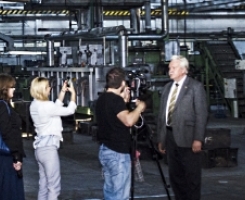 Besuch des lettischen Landwirtschaftsministers Jānis Dūklavs im Werk